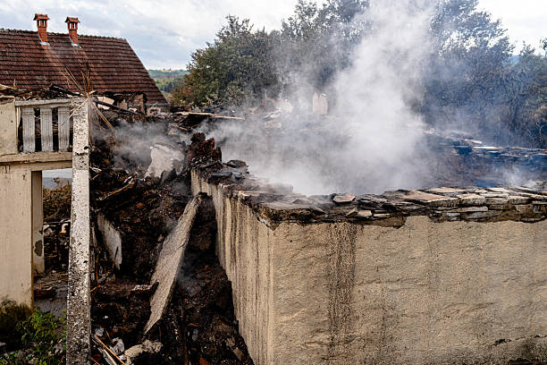 Professional Fire Damage Removal technician working in Northfield, KY